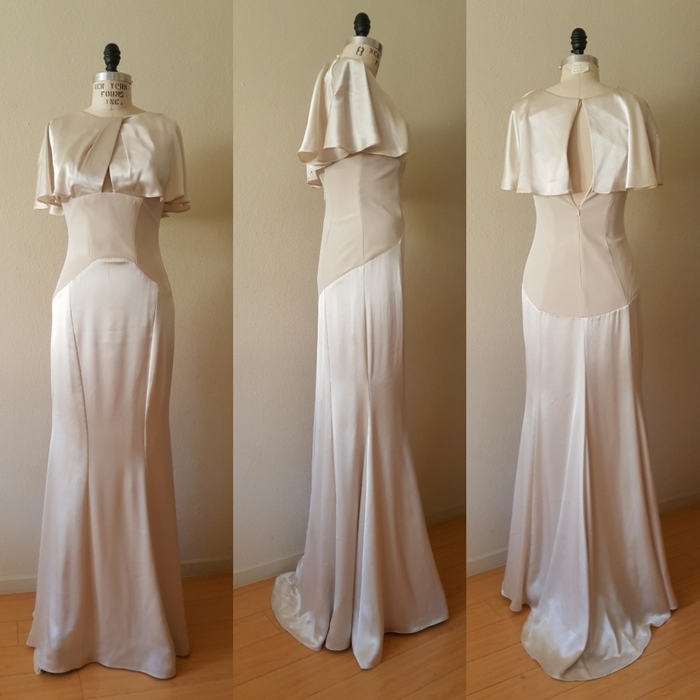 Elegant cream formal gown